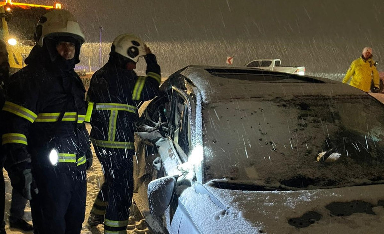 Kaza sonrası görüntü