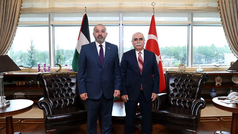 AYM Başkanı &Ouml;zkaya, Filistin Başsavcısı'nı Misafir Etti