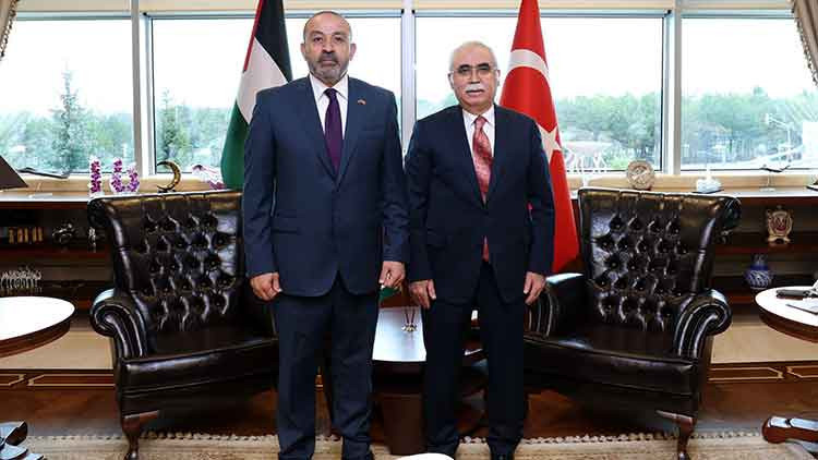 AYM Başkanı Özkaya, Filistin Devleti Başsavcısı Al-Khatib’i kabul etti