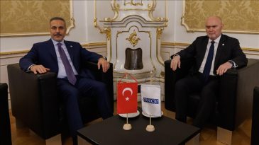 Bakan Fidan, AGİT Genel Sekreteri Sinirlioğlu ile G&ouml;r&uuml;şme Ger&ccedil;ekleştirdi