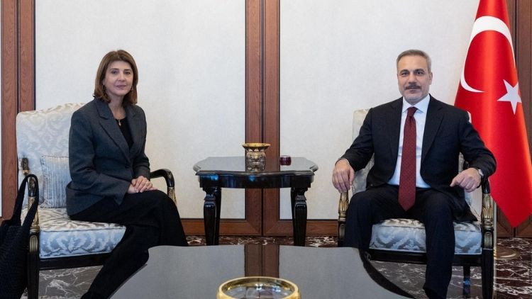 Bakan Fidan, BM Kıbrıs Temsilcisi Cuellar ile G&ouml;r&uuml;şme Ger&ccedil;ekleştirdi