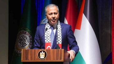 Bakan Yerlikaya: T&uuml;rkiye, Filistin halkının yanında olacaktır