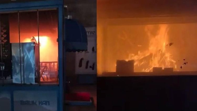 Başakşehir&rsquo;de Korkutan Restoran Yangını&hellip; Mahsur Kalanlar Kurtarıldı