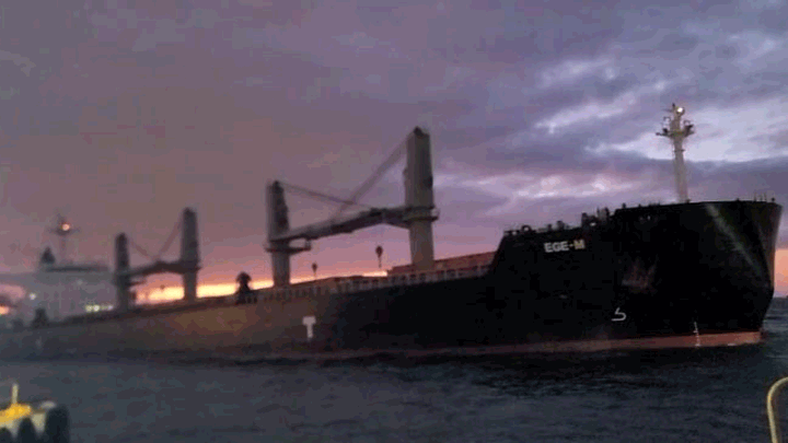 Beşiktaş'ta Panik Anları… S&uuml;r&uuml;klenen Kuru Y&uuml;k Gemisi Son Anda Durdu!