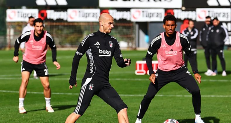 Beşiktaş'ta Trabzonspor Ma&ccedil;ı Hazırlıkları S&uuml;r&uuml;yor