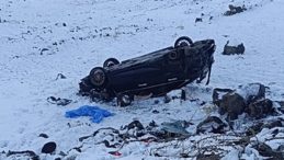 Bing&ouml;l'de Otomobil Şarampole Yuvarlandı: 4 Yaralı