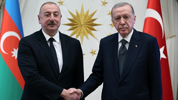 Cumhurbaşkanı Erdoğan, Azerbaycan Cumhurbaşkanı Aliyev ile Bir Araya Geldi