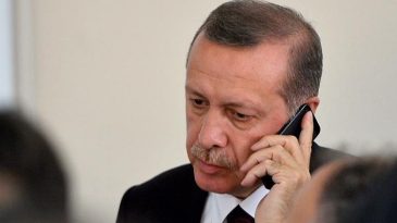 Cumhurbaşkanı Erdoğan, L&uuml;bnan Cumhurbaşkanı Joseph Avn ile telefonda g&ouml;r&uuml;şt&uuml;