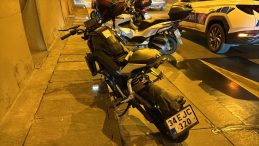Dolmabah&ccedil;e T&uuml;neli'nde Motosiklet Kazası
