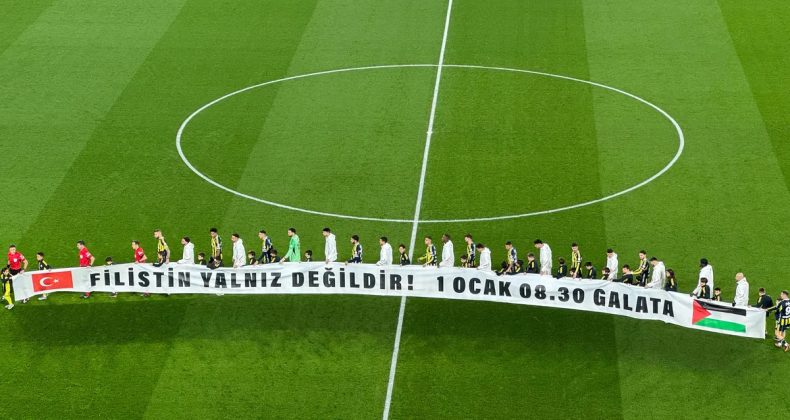 Fenerbah&ccedil;e ve Beşiktaş&rsquo;tan Ziraat T&uuml;rkiye Kupası'nda Ortak Filistin &Ccedil;ağrısı!
