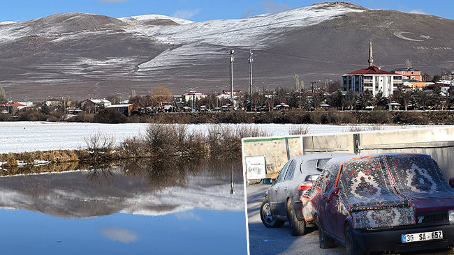Hava Sıcaklığı Sıfırın Altında 10 Dereceye D&uuml;şerken, Ara&ccedil; Camları Buz Tuttu: 'Umarım Kısa S&uuml;rede Kar Yağar'