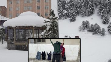 Kar Kalınlığı 2 Metreyi Aştı: Ara&ccedil;lar Tamamen Karda Kayboldu! 'Serdiğimiz Paltoların Hepsi Dondu'
