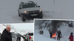 Kar Kalınlığı 3 Metreyi Buldu! Yollar Kapandı, S&uuml;r&uuml;c&uuml;ler Zor Durumda