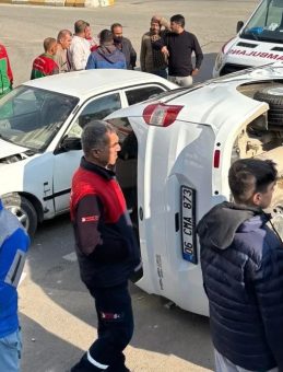 Karak&ouml;pr&uuml;'de Trafik Kazası: 1 Yaralı