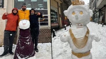 Kardan Gelin ve Eğlenceli Anlar: Altınlarla S&uuml;slenmiş Gelin Dikkat &Ccedil;ekti!