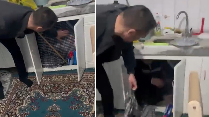 Kırıkkale'de Firar Eden H&uuml;k&uuml;ml&uuml; Mutfak Dolabında Ele Ge&ccedil;irildi