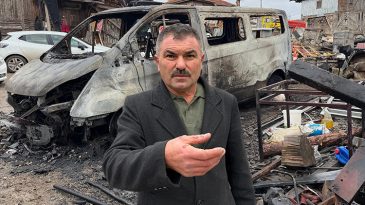 K&ouml;ye korku saldılar! Muhtara 4 milyon liralık hasar verdiler