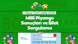 MİLLİ PİYANGO SONU&Ccedil;LARI BİLET SORGULAMA!