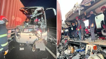 Osmaniye'de Feci Kaza! Yolcu Otob&uuml;s&uuml; TIR'a &Ccedil;arptı: 6 Can Kaybı, 11 Yaralı