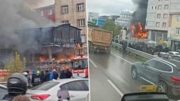 Pendik'te Yangın Paniği: Otomobilde Başlayıp &Uuml;&ccedil; Katlı Ahşap Bina ile Buluştu!