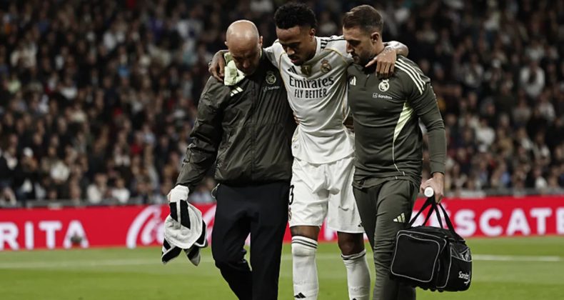 Real Madrid'de Eder Militao, 4 Ay Sahalardan Uzak Kalacak