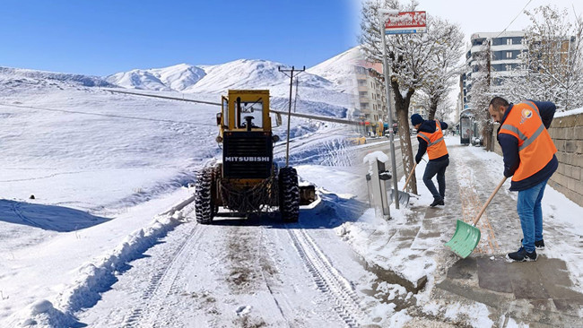 Şiddetli Kar Yağışı Sonrası Ekipler Sahada