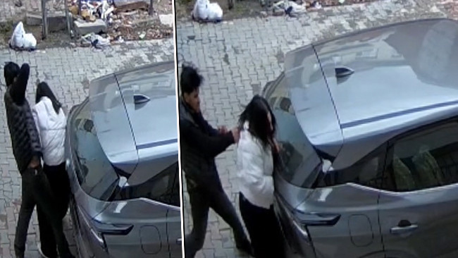 Sokak ortasında eşini darp edip silah &ccedil;ekti! Gen&ccedil; kadın yaşadığı dehşeti anlattı: Hamile kaldım evlendik, şiddet başladı