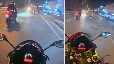 Sultanbeyli'de motosiklet s&uuml;r&uuml;c&uuml;s&uuml;n&uuml;n hayatını kaybettiği kaza kamerada