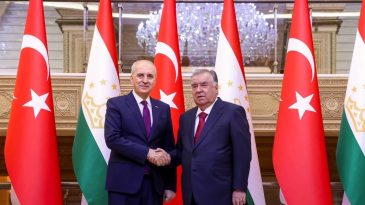 Tacikistan Cumhurbaşkanı İmamali Rahman, TBMM Başkanı Numan Kurtulmuş ile Bir Araya Geldi!