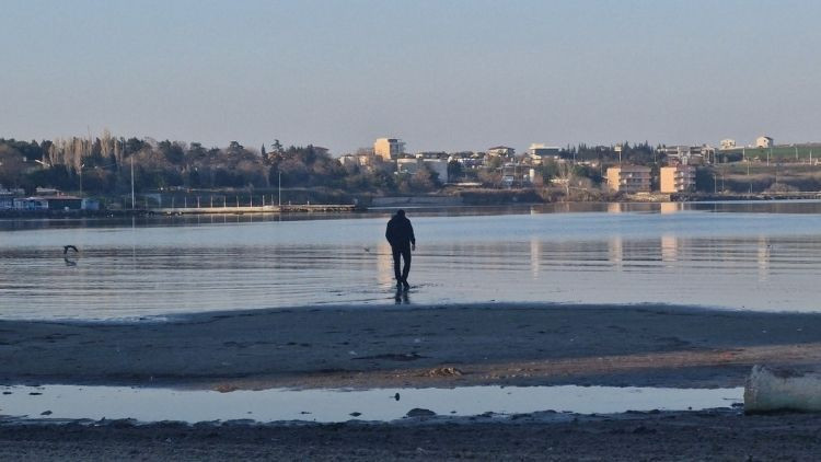 Tekirdağ&rsquo;da Endişe Yaratan Deniz &Ccedil;ekilmesi