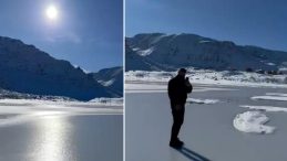 Termometreler -13&rsquo;&uuml; g&ouml;sterdi! G&ouml;l buz tuttu