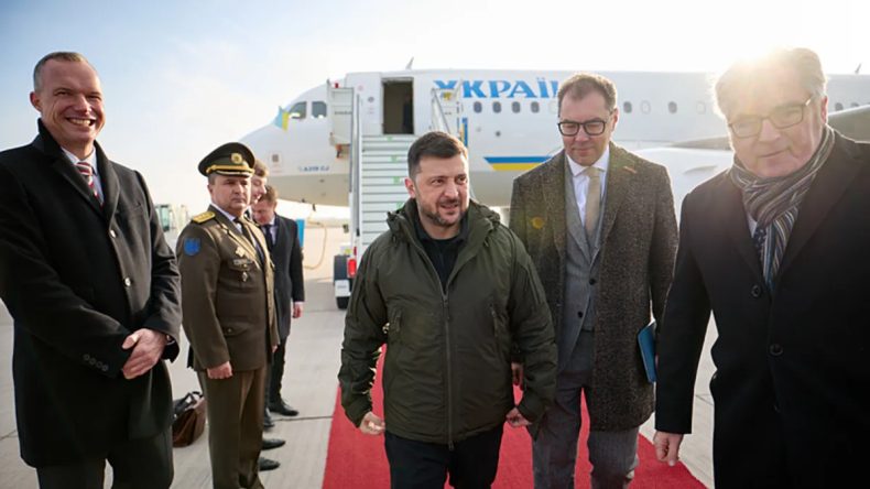 Ukrayna Cumhurbaşkanı Zelenskiy Almanya'da