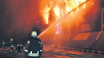 Ukrayna'da Türk Şirketine Ait Gemi Vuruldu