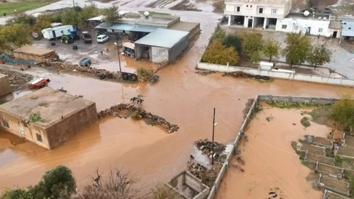 Yer: Mardin | Bir Mahalle Sular Altında Kaldı