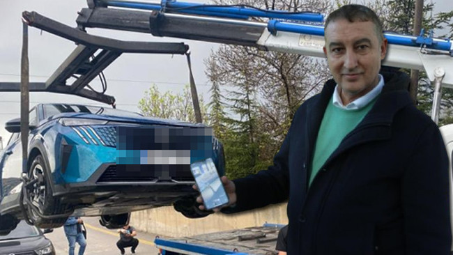 Yıldırım D&uuml;şmesi Sonrası Elektrikli Otomobil Kendini Kilitledi!