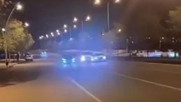 Yolda Kaza Anı Kamerada