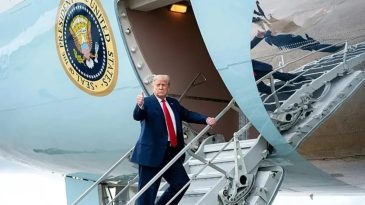 ABD Başkanı Donald Trump'ın U&ccedil;ağı Arıza Nedeniyle Washington'a D&ouml;nmek Zorunda Kaldı
