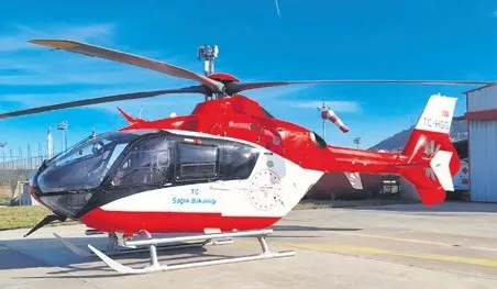 Helikopter Ambulanstan Hasta Nakli