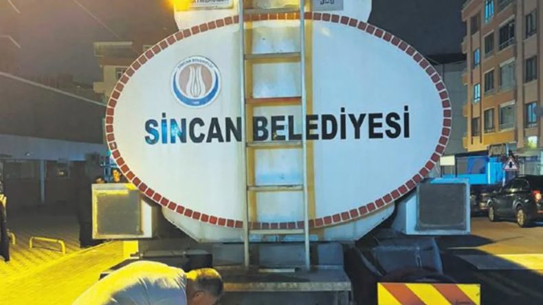 Ankara'da Su Sorununa Tankerle &Ccedil;&ouml;z&uuml;m