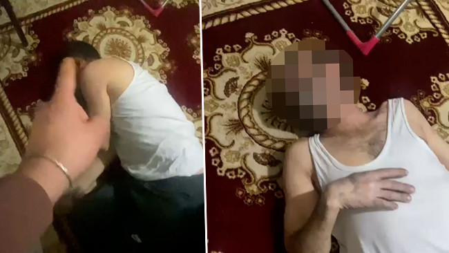 Babasını darp eden gen&ccedil;, g&ouml;r&uuml;nt&uuml;leri amcasına g&ouml;nderince tutuklandı