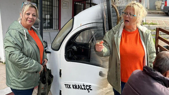 Babasının vefatından sadece 4 dakika &ouml;nce verdiği s&ouml;z&uuml; yerine getirdi: Elektrikli motoruyla kapı kapı geziyor