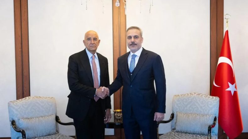 Bakan Fidan, ABD'nin Ankara B&uuml;y&uuml;kel&ccedil;isi Tom Barrack ile Bir Araya Geldi