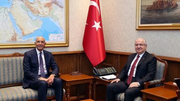 Bakan G&uuml;ler, ABD B&uuml;y&uuml;kel&ccedil;isi Barrack'ı Ağırladı