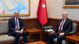 Bakan G&uuml;ler, Tom Barrack ile Bir Araya Geldi