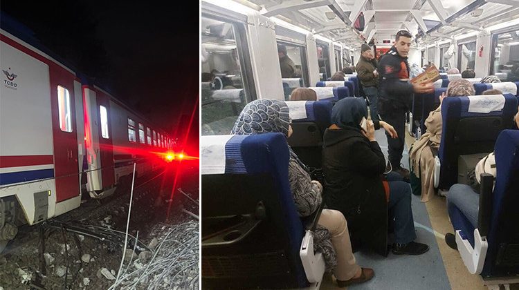Balıkesir'de Toprak Kayması: Yolcu Treni Raydan &Ccedil;ıktı, 1 Yaralı