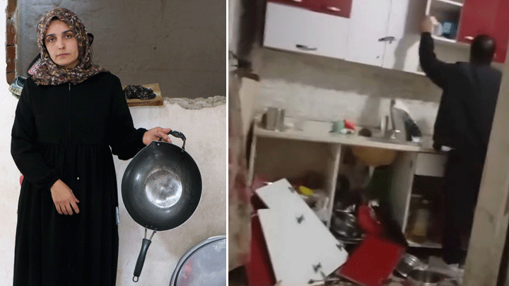 Boşanma S&uuml;recindeki Eş, Eşyaları Kırarak Eşine Şiddet Uyguladı: 'Hayattayken Yardım İstiyorum'