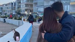 Bursa Kıyısında Keyifli Anlar: Fotoğraf &Ccedil;ekmek İ&ccedil;in 'Patili' Destek!