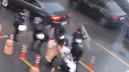 &Ccedil;evik Kuvvet Polisleri Fırtınaya Kalkan Oldu
