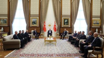 Cumhurbaşkanı Erdoğan, &Ouml;zbekistan Heyetini Ağırladı