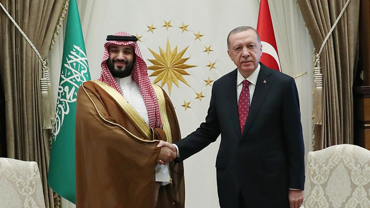 Cumhurbaşkanı Erdoğan, Suudi Arabistan Veliaht Prensi Selman ile g&ouml;r&uuml;şt&uuml;